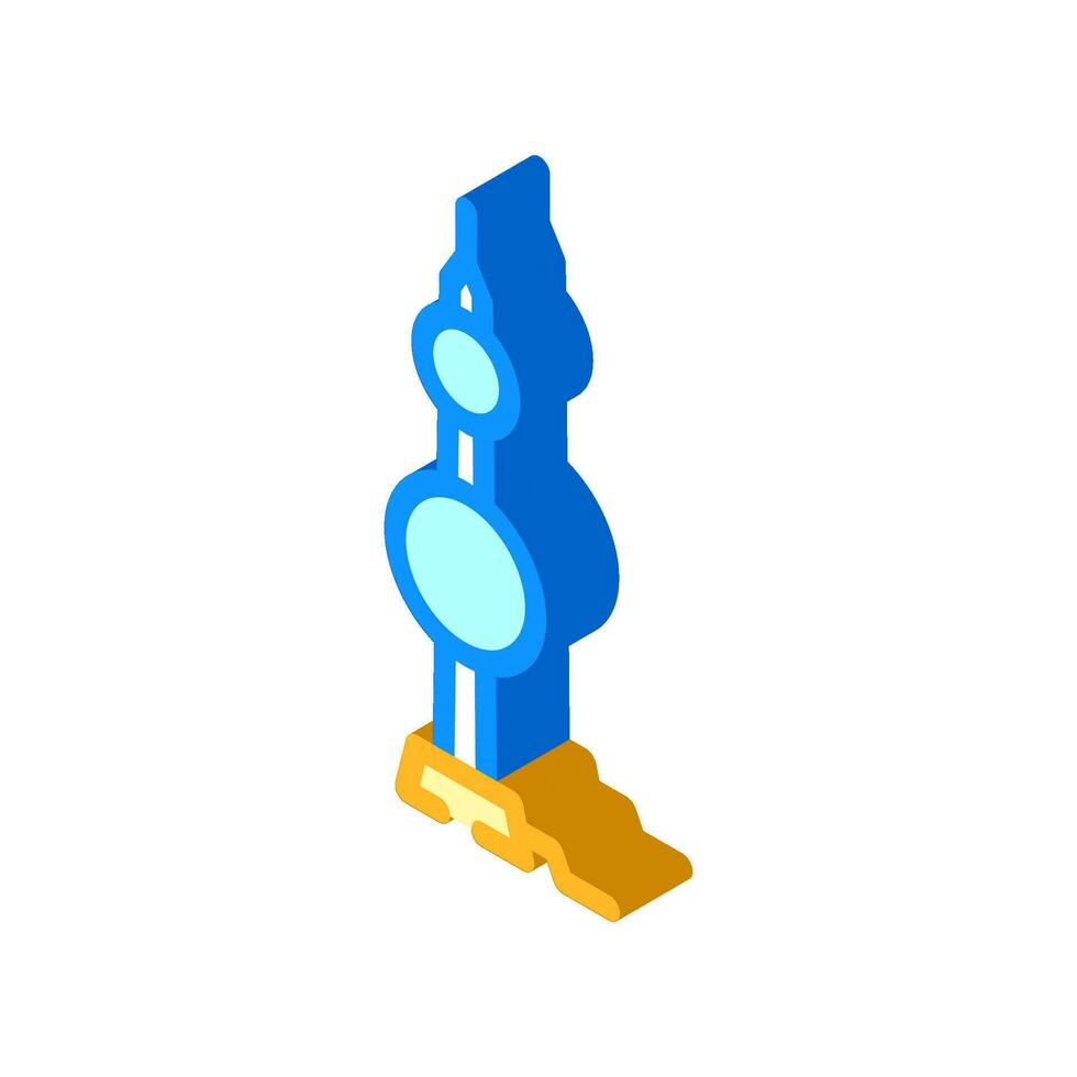 lightning rod electrical engineer isometric icon vector illustration