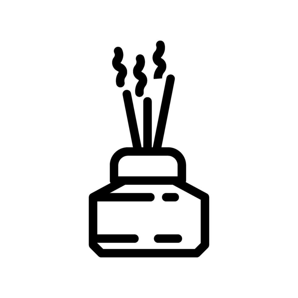 aroma smell line icon vector illustration