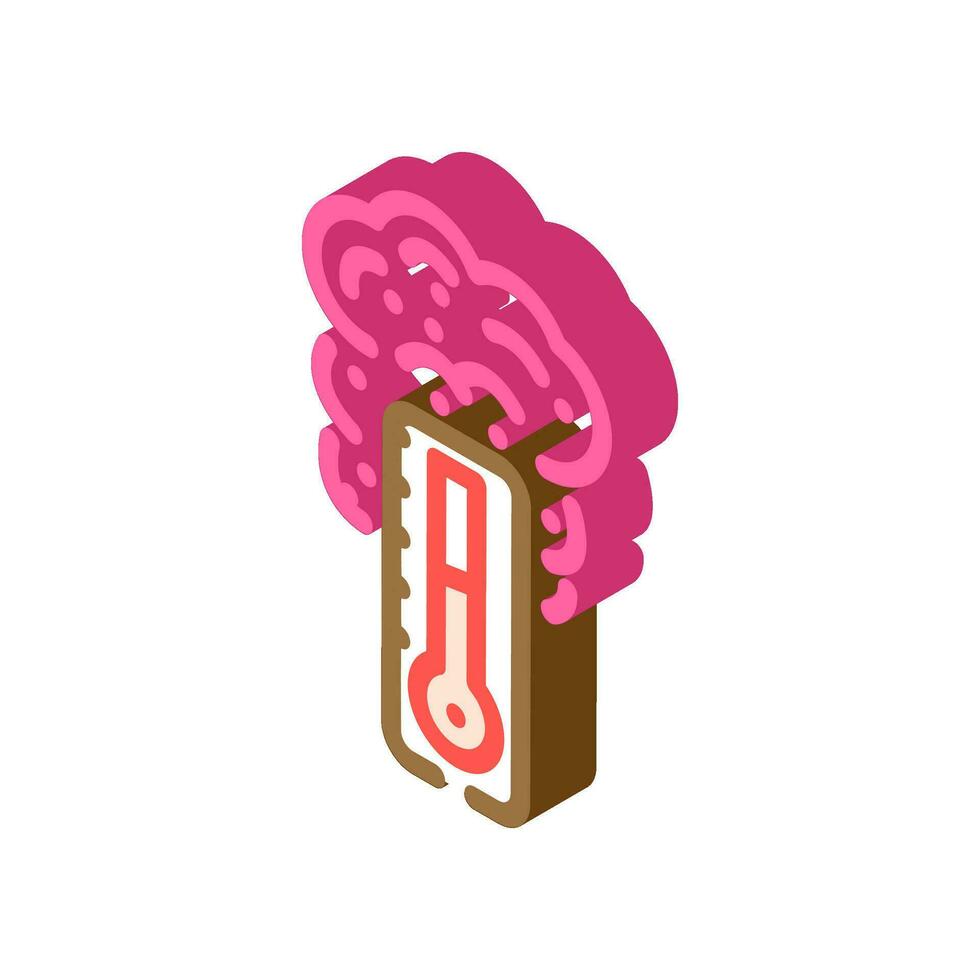 hot smell isometric icon vector illustration