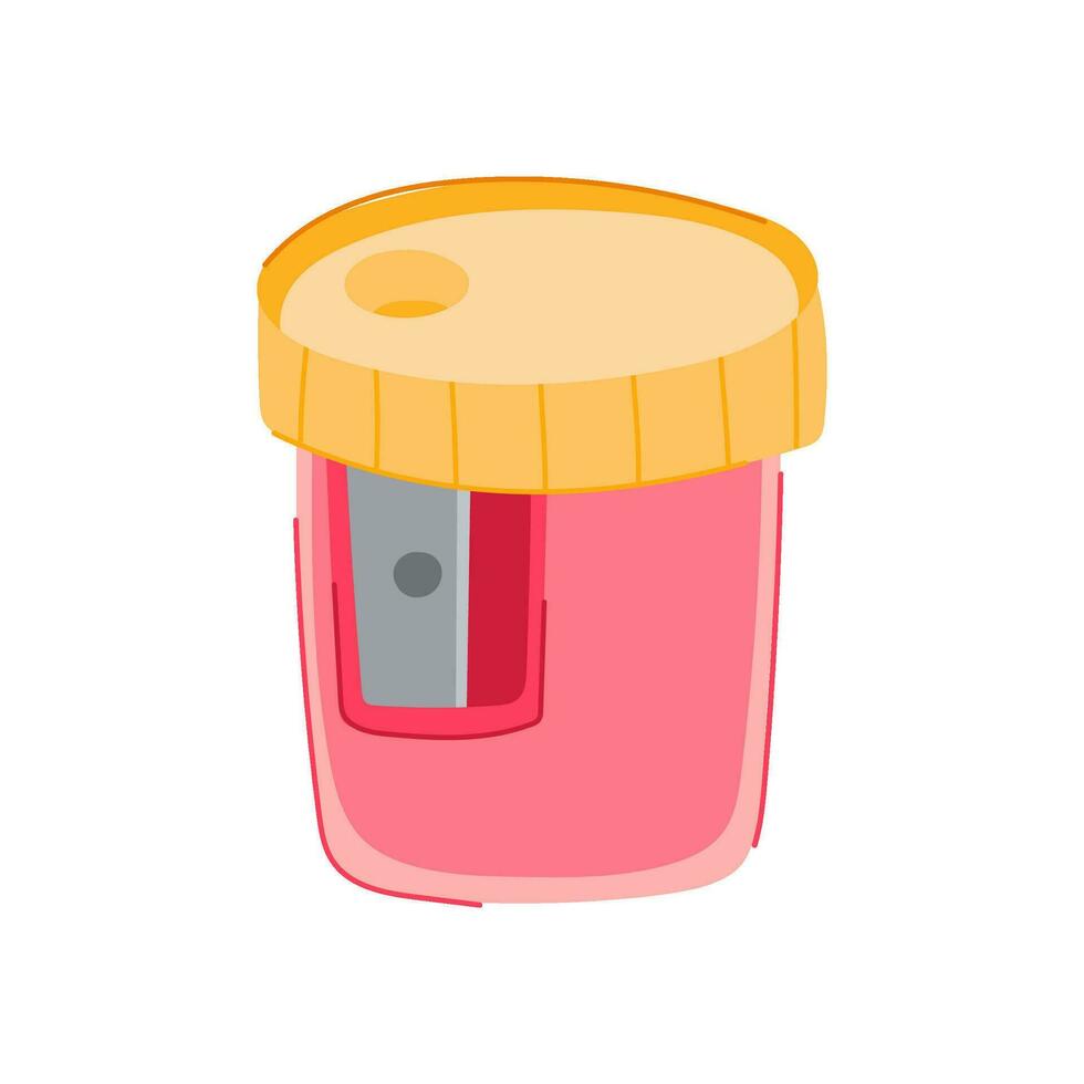 office sharpener pencil cartoon vector illustration
