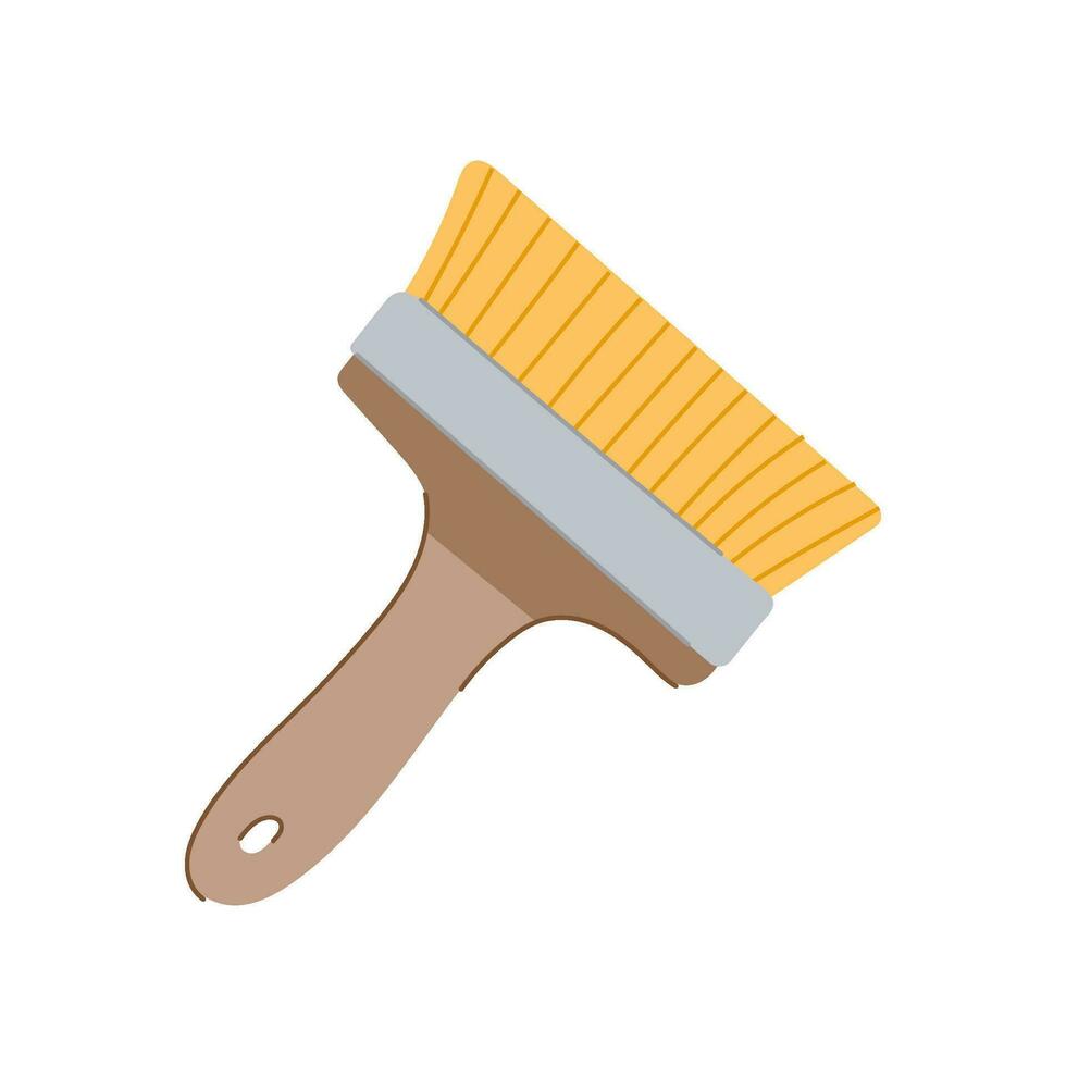 equipment brush paint tool cartoon vector illustration