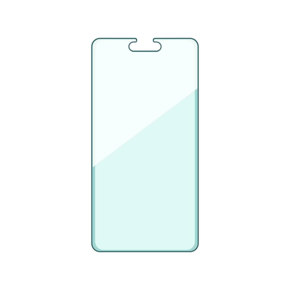 cover phone screen protector cartoon vector illustration