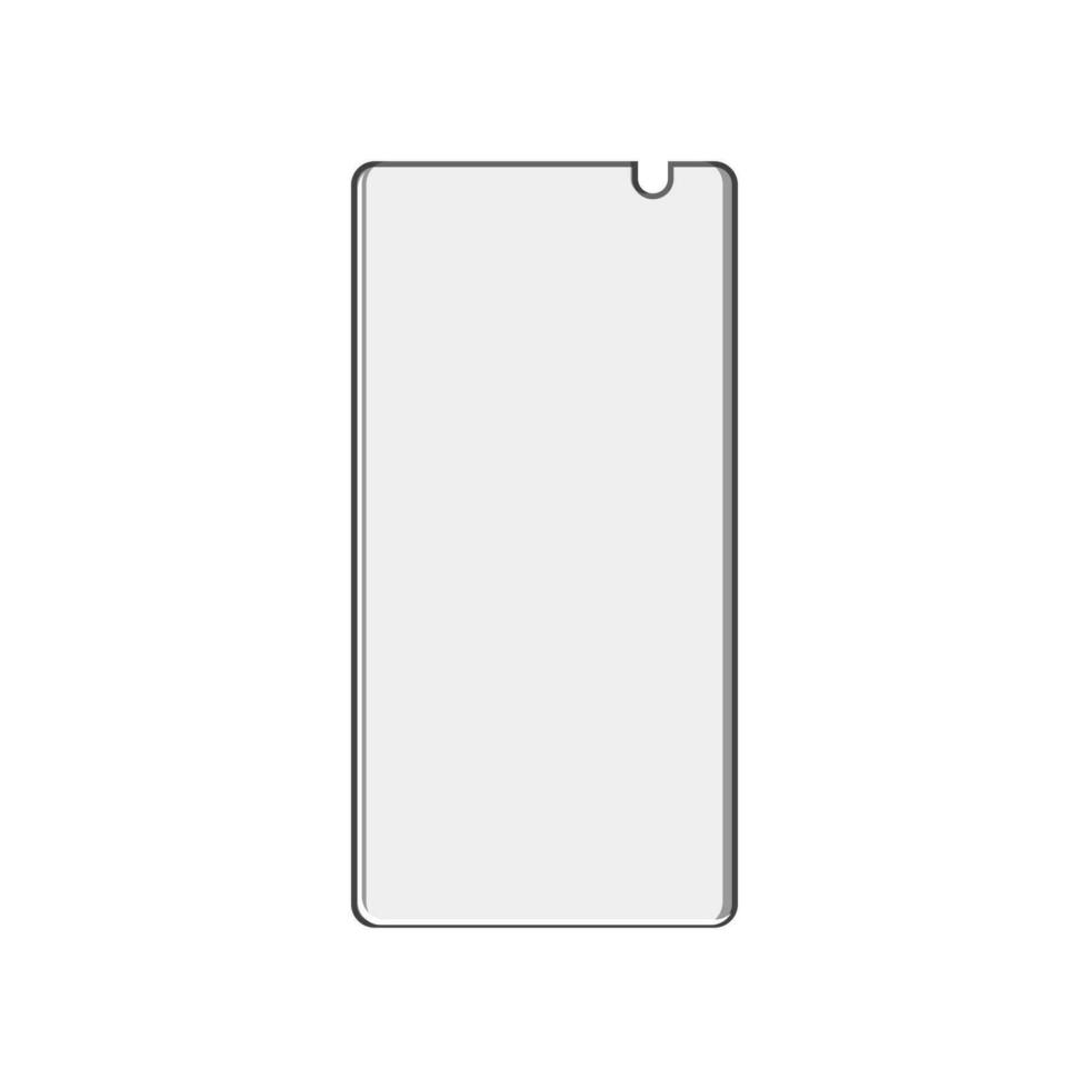 glass phone screen protector cartoon vector illustration
