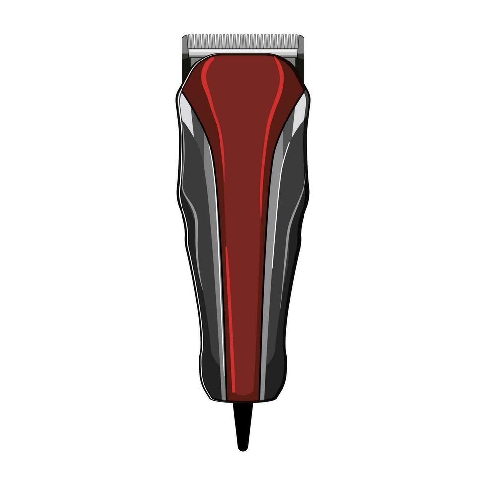 electric hair clipper cartoon vector illustration