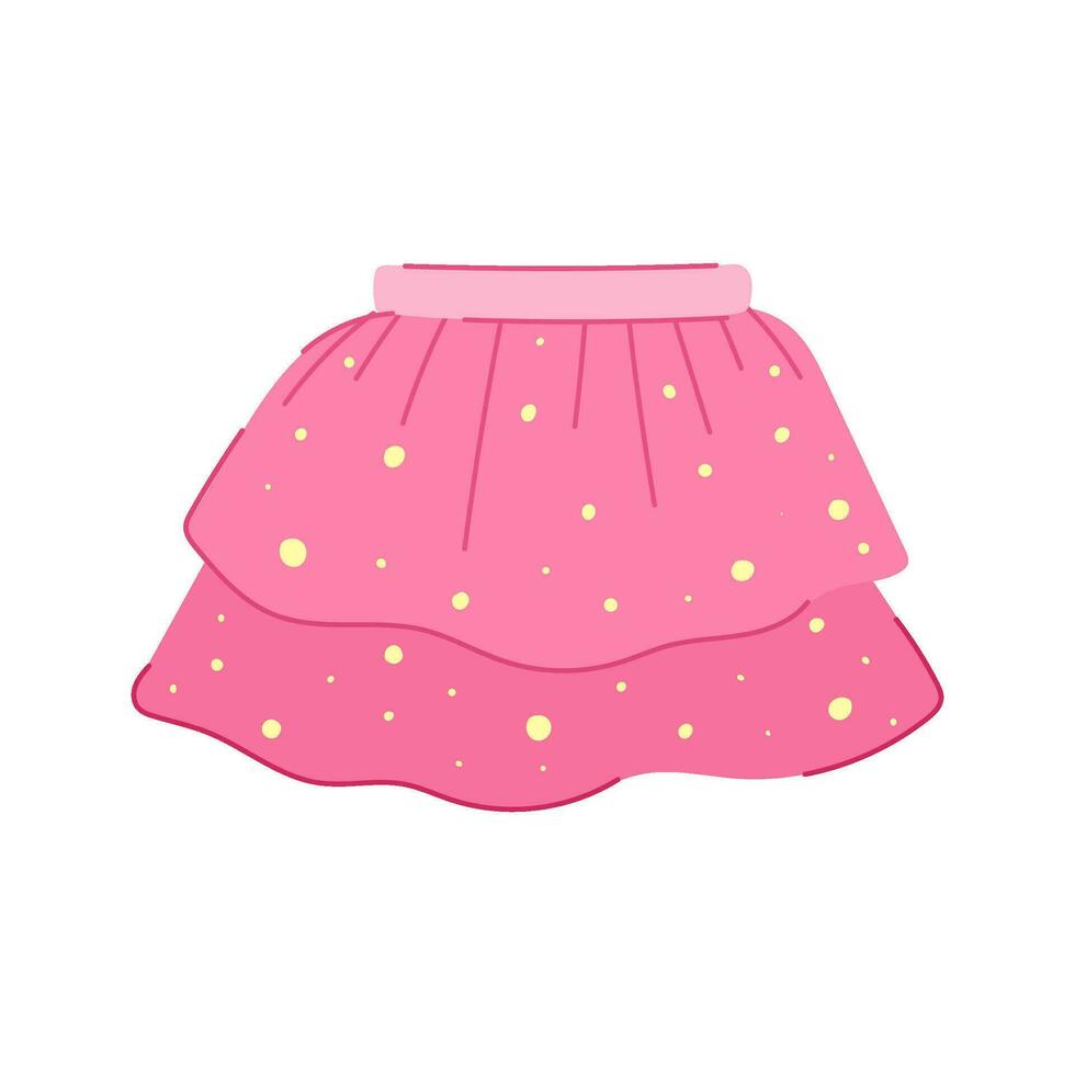 apparel skirt baby cartoon vector illustration