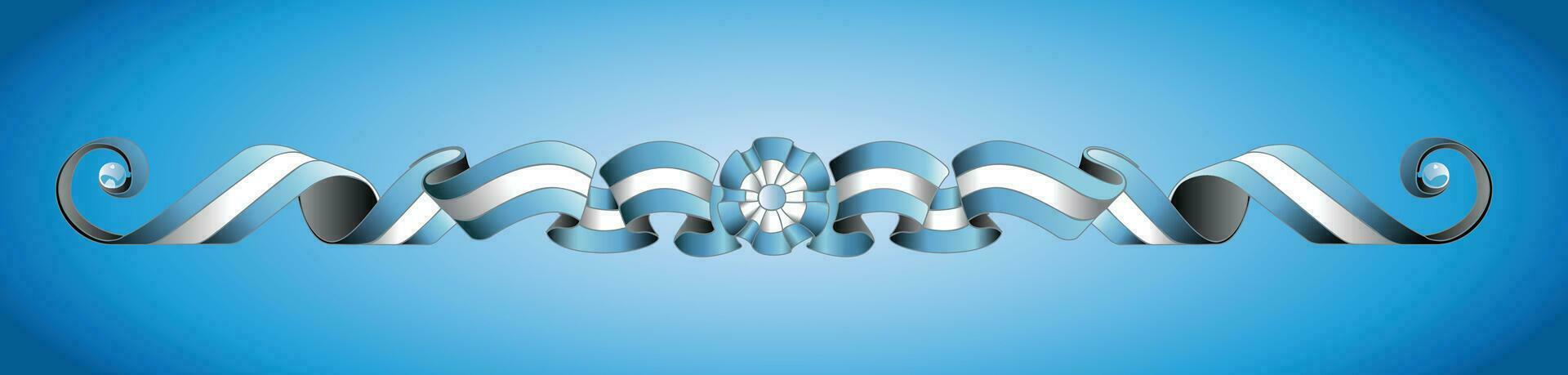 argentino bandera fileteado porteño argentino diseño lona pintura vector