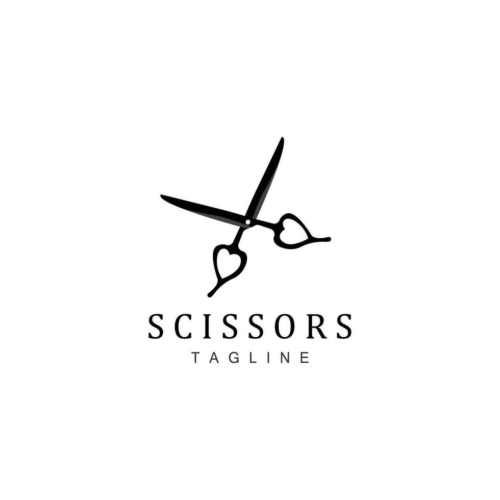 Scissors Logo, Shaver Vector, Simple Barber Shop Design, Icon, Background, Symbol, Template vector