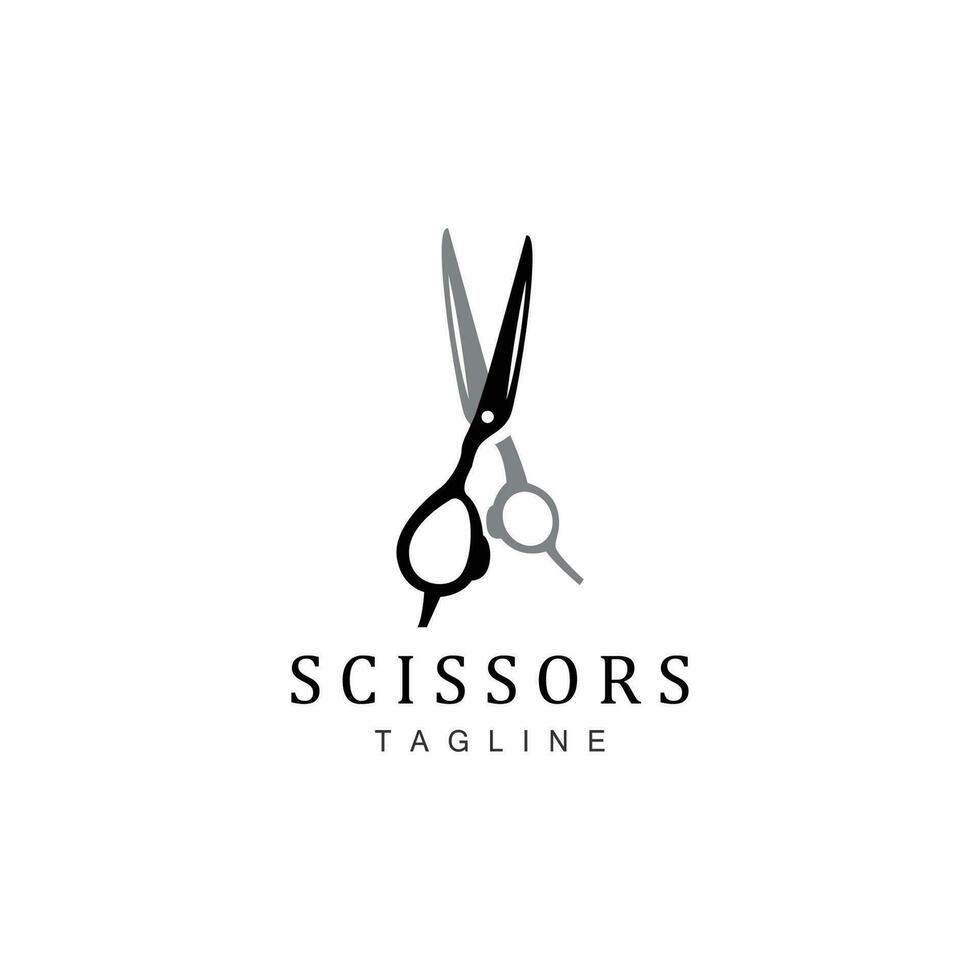 Scissors Logo, Shaver Vector, Simple Barber Shop Design, Icon, Background, Symbol, Template vector
