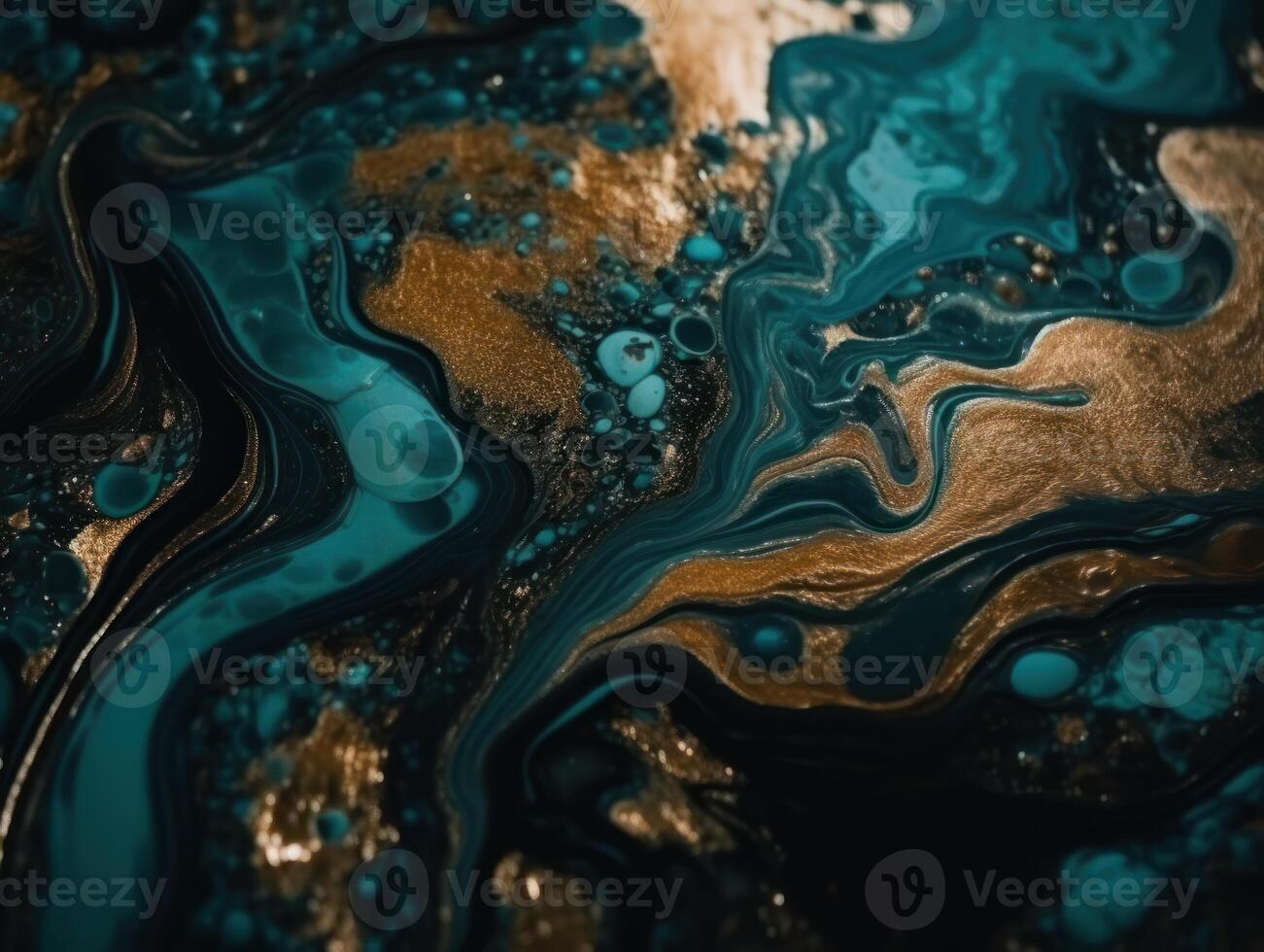 Bright fluid marble paint pattern Dynamic liquid shapes background created with technology photo