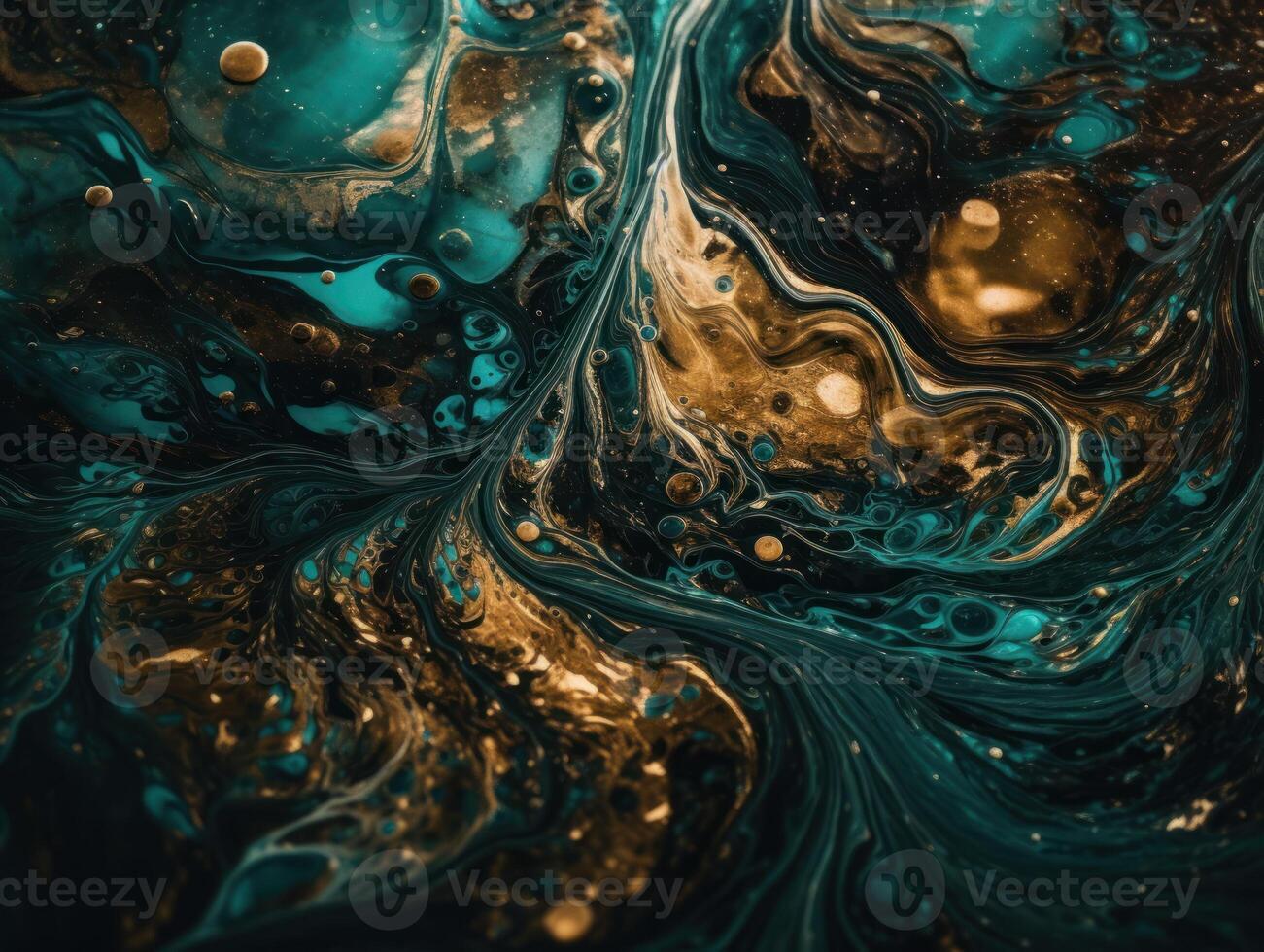 Bright fluid marble paint pattern Dynamic liquid shapes background created with technology photo