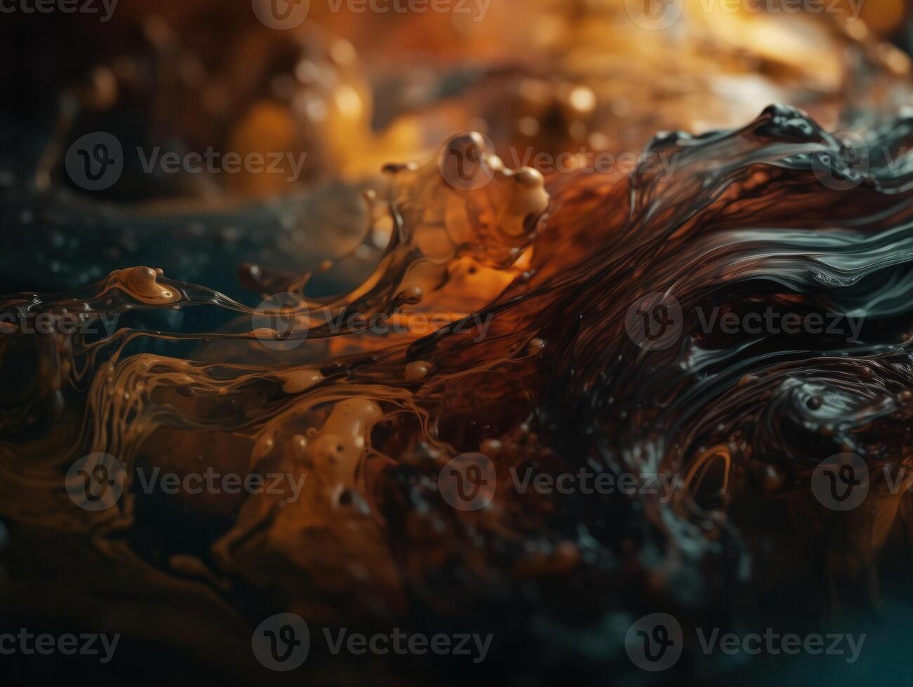 Bright fluid marble paint pattern Dynamic liquid shapes background created with technology photo