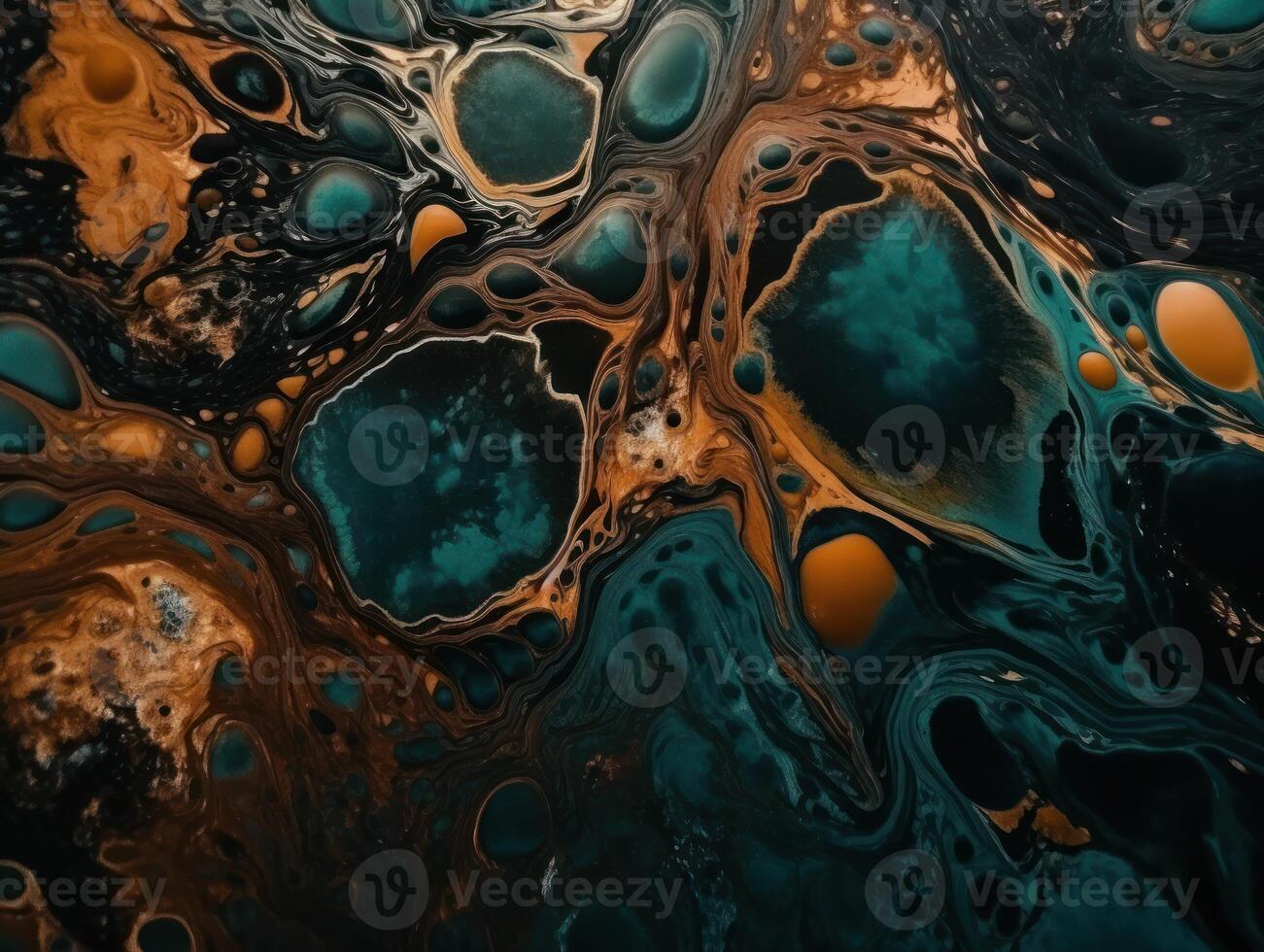 Bright fluid marble paint pattern Dynamic liquid shapes background created with technology photo