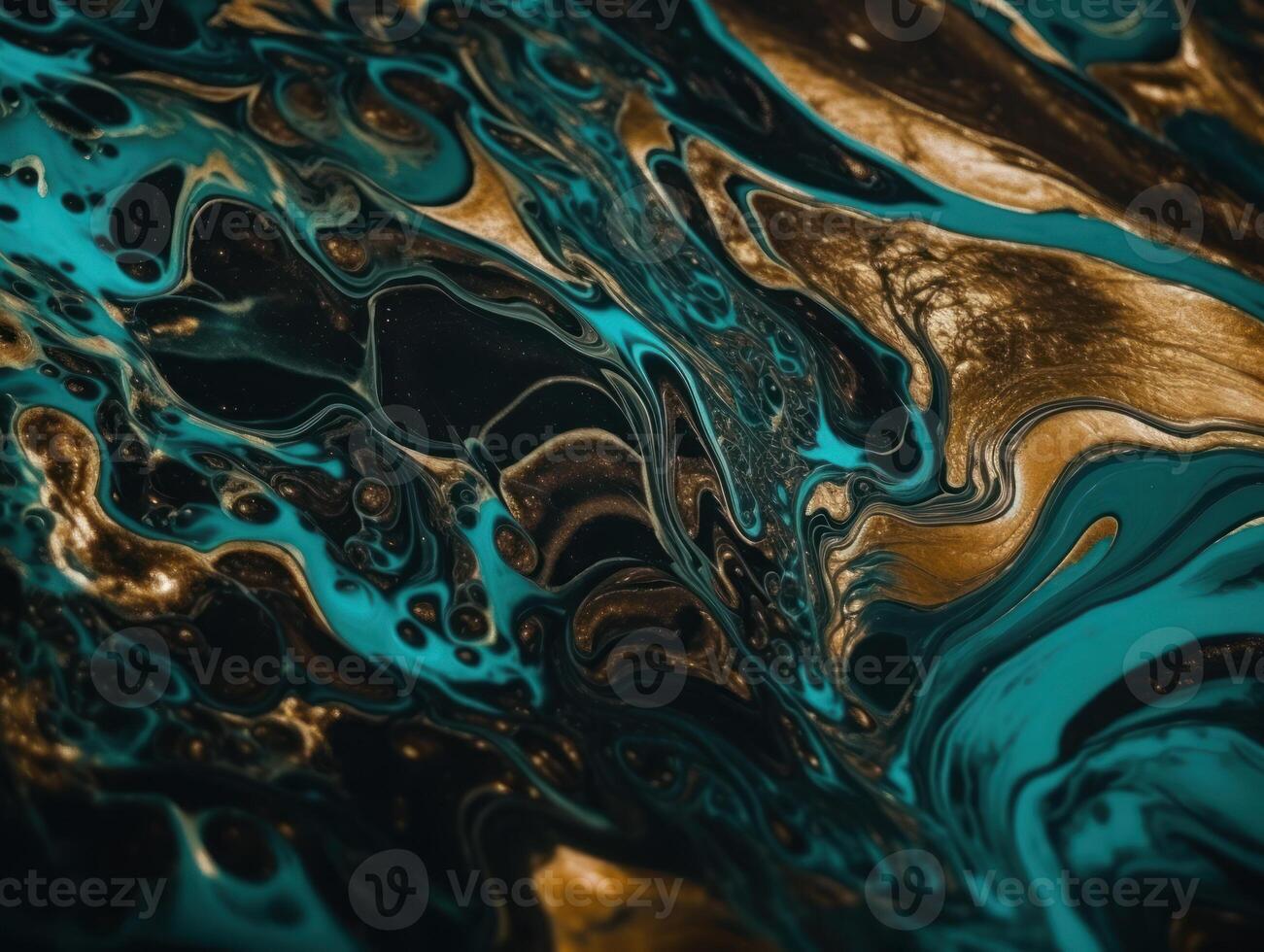 Bright fluid marble paint pattern Dynamic liquid shapes background created with technology photo