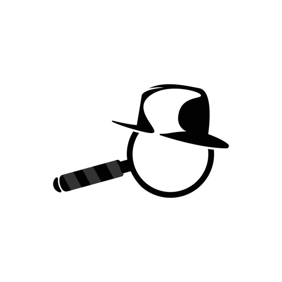 Search Logo, Object Magnifier Design, Detective Tool Vector, Template Illustration Symbol vector