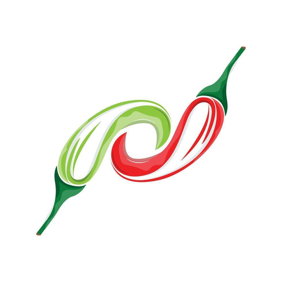 Chili Logo, Hot Spicy Chili Vector, Farm Garden Design, Symbol Template Simple Illustration vector