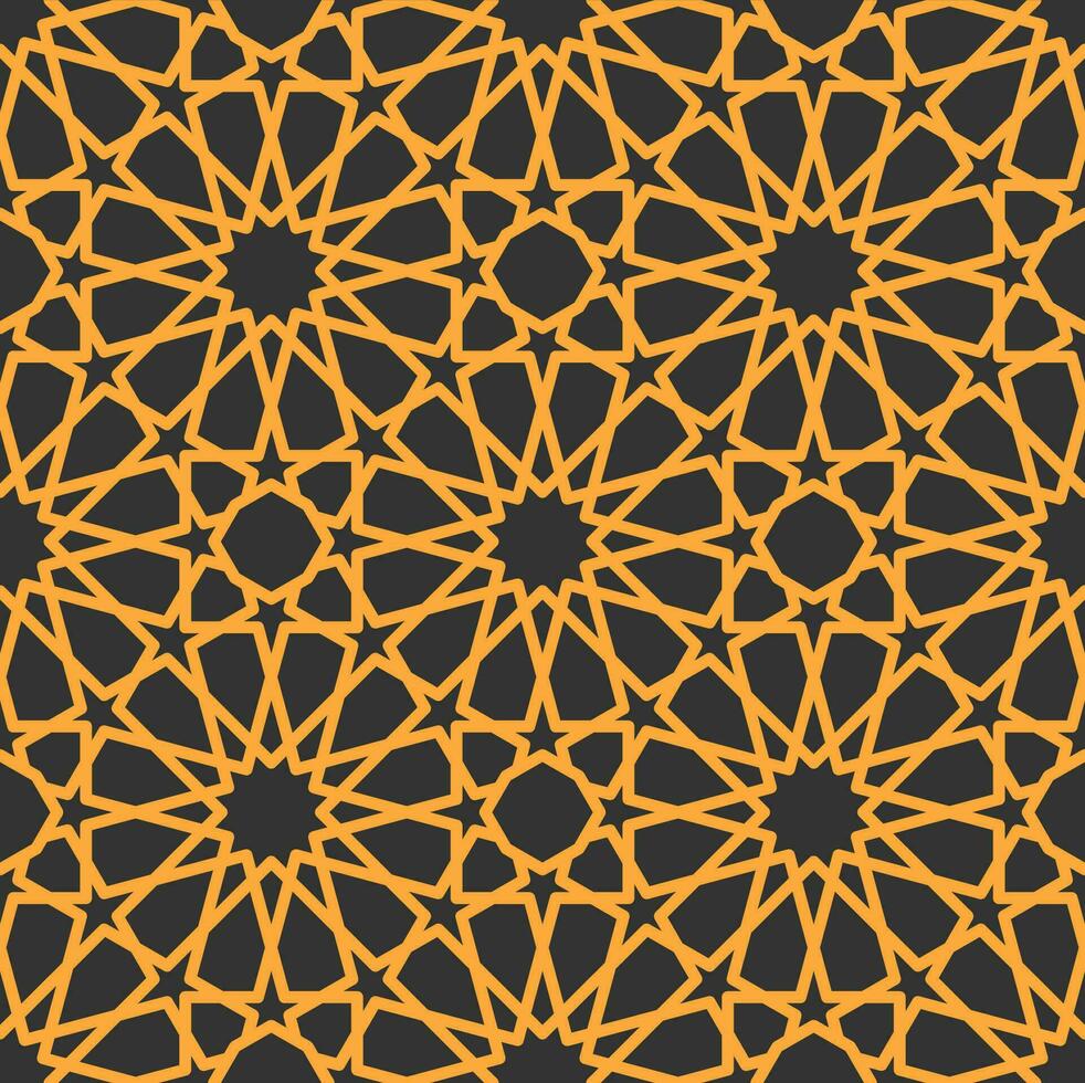 Mashrabiya arabesque arabic seamless pattern vector