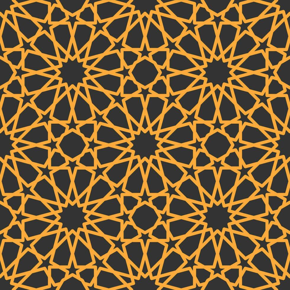 Mashrabiya arabesque arabic seamless pattern vector