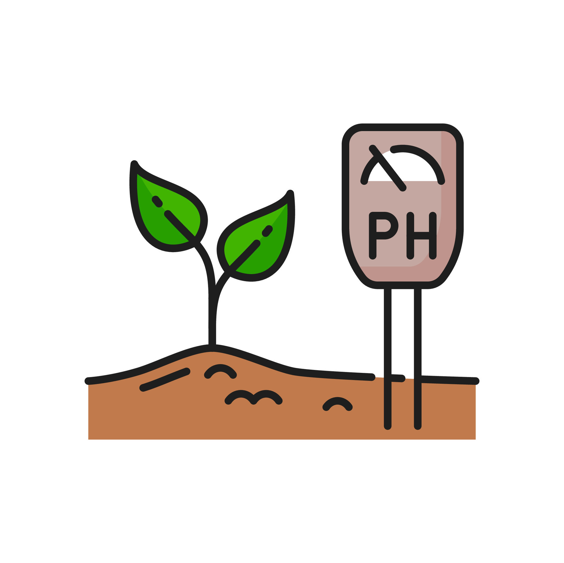 soil-ph-level-measure-agriculture-color-line-icon-25448912-vector-art