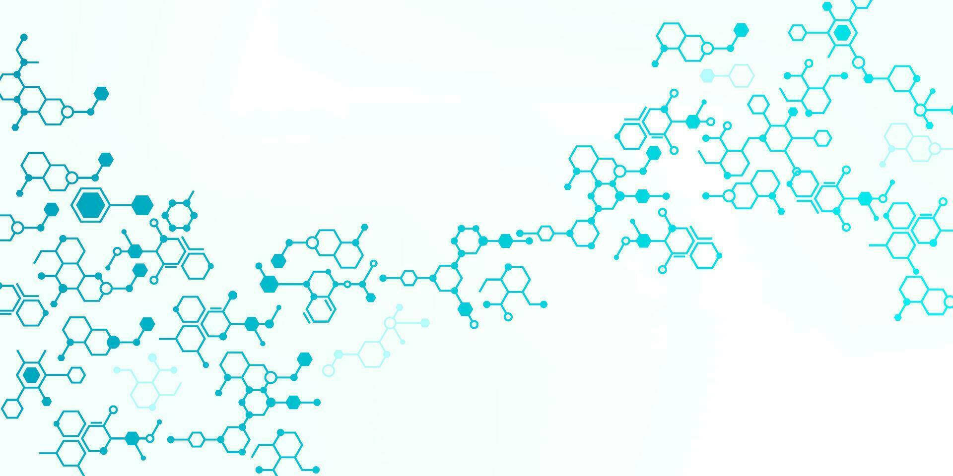 molécula estructura fondo, molecular modelo vector