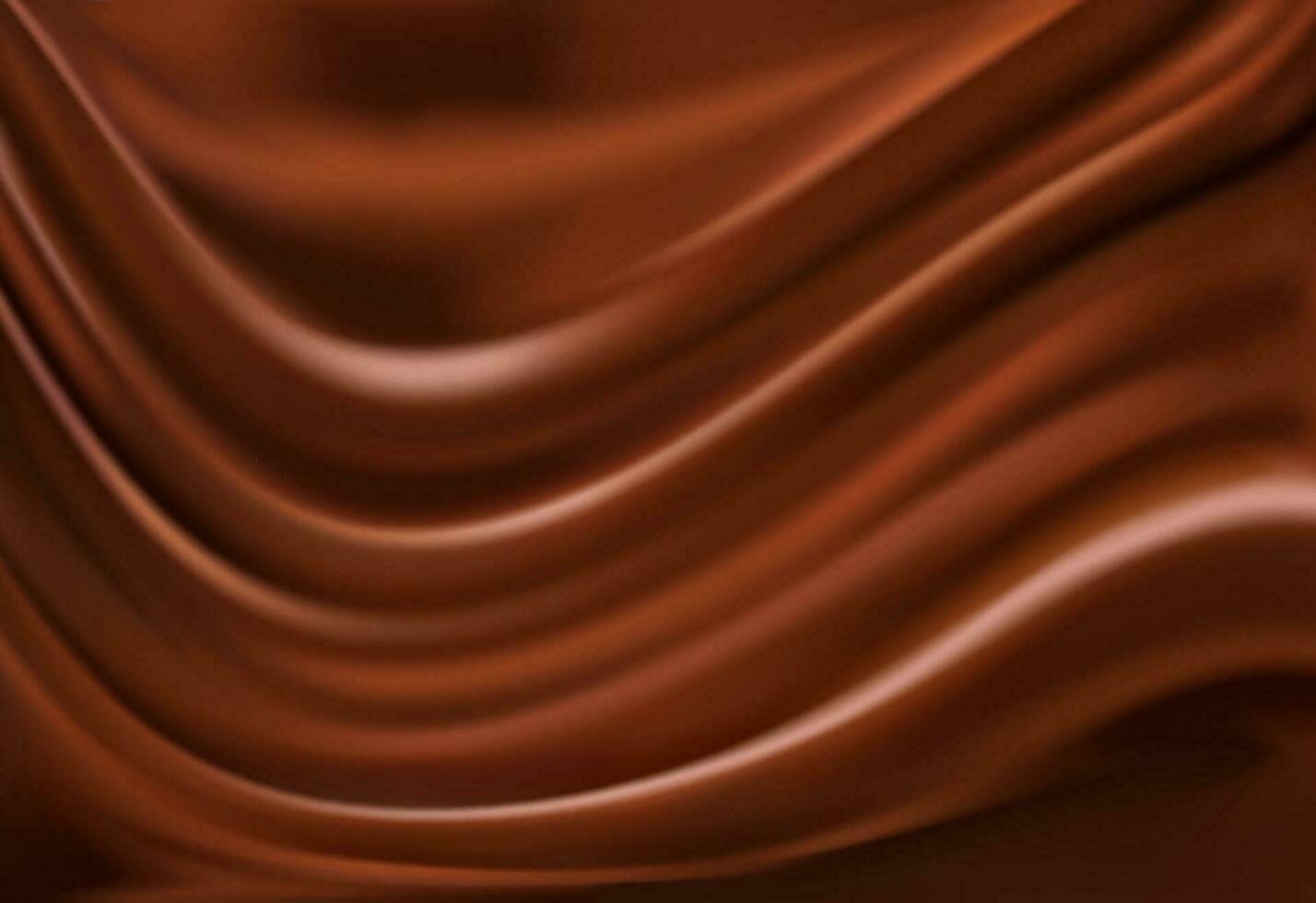 Brown chocolate wave background, vector texture