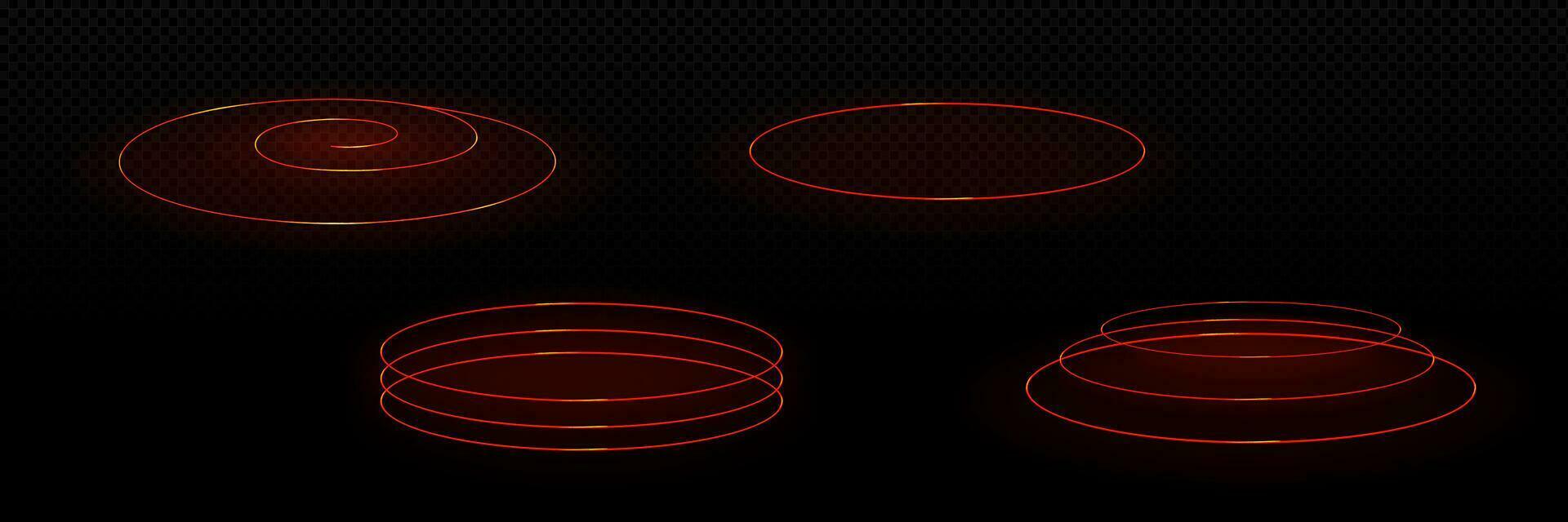 microondas horno calentar efecto lado ver aislado conjunto vector