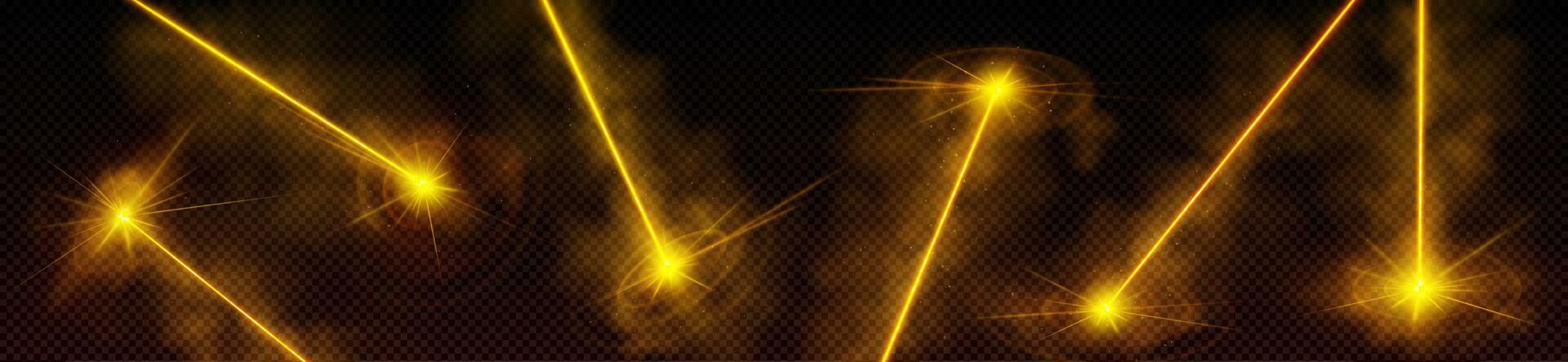 Laser rays, effect of neon light beams vector