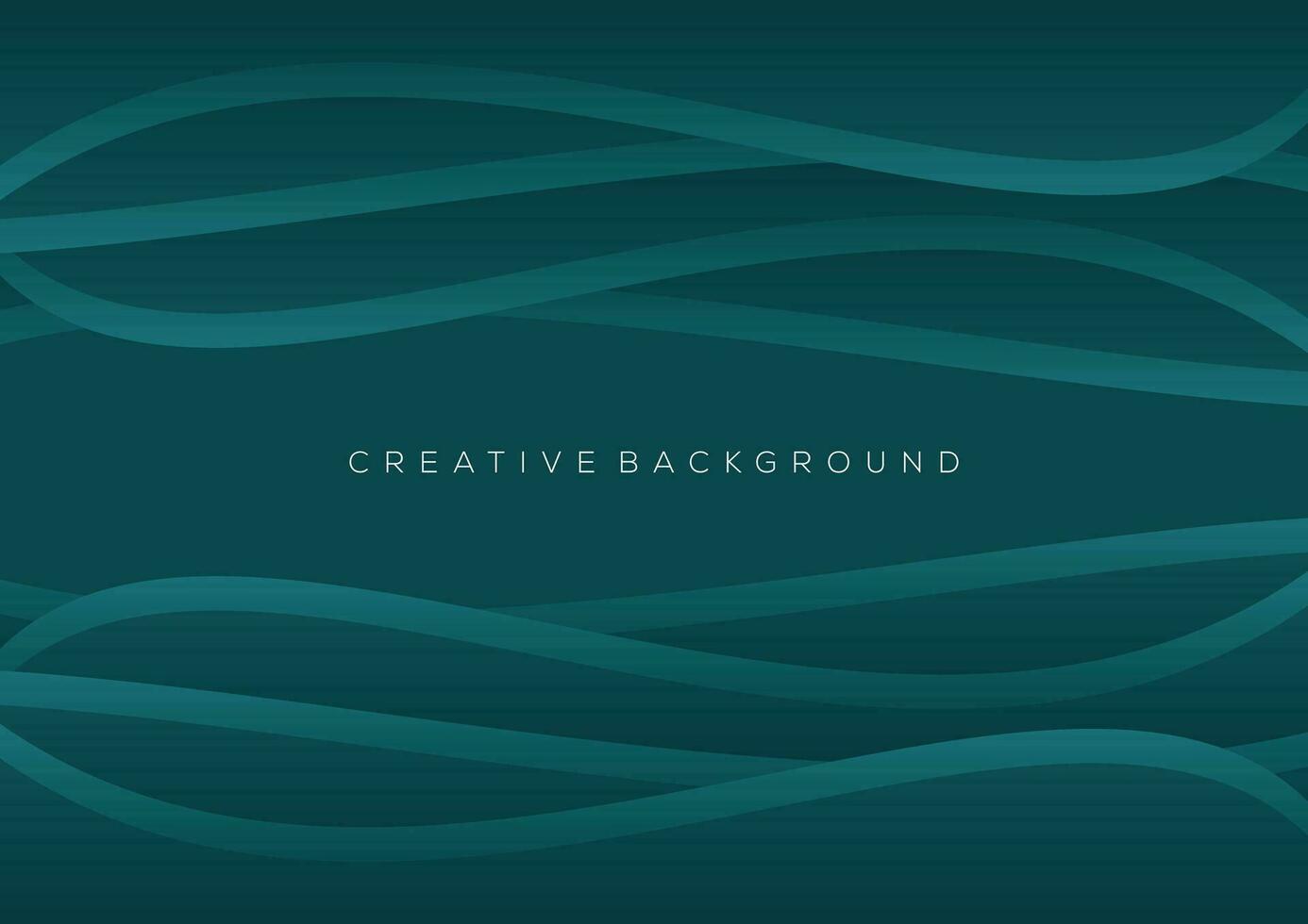 greenish blue wave background design gradient color vector