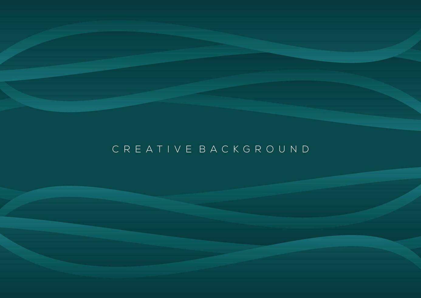 greenish blue wave background design gradient color vector