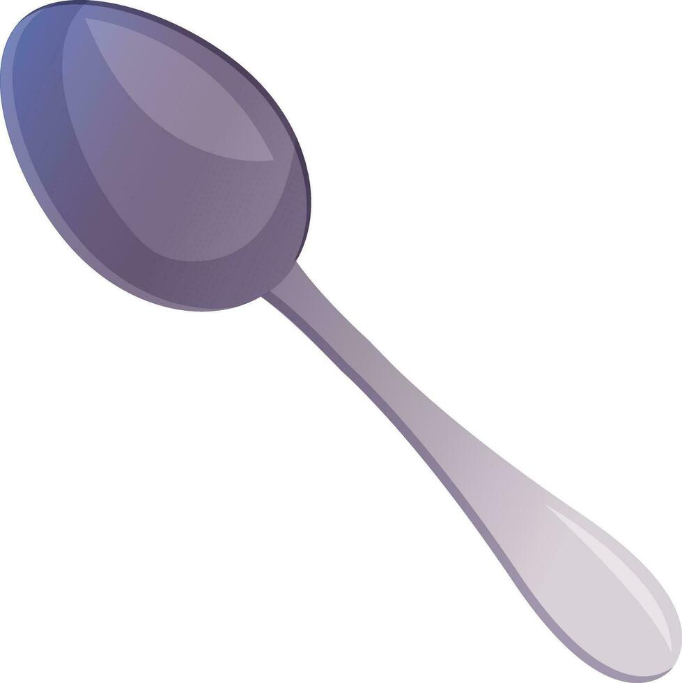 Spoon - a silverware utensil for eating. Kitchenware, kitchen utensil.  Cartoon vector icon for food apps and websites