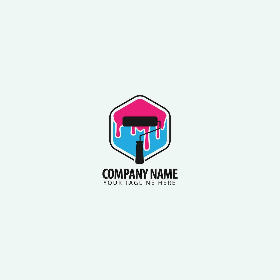 house paint logo vector