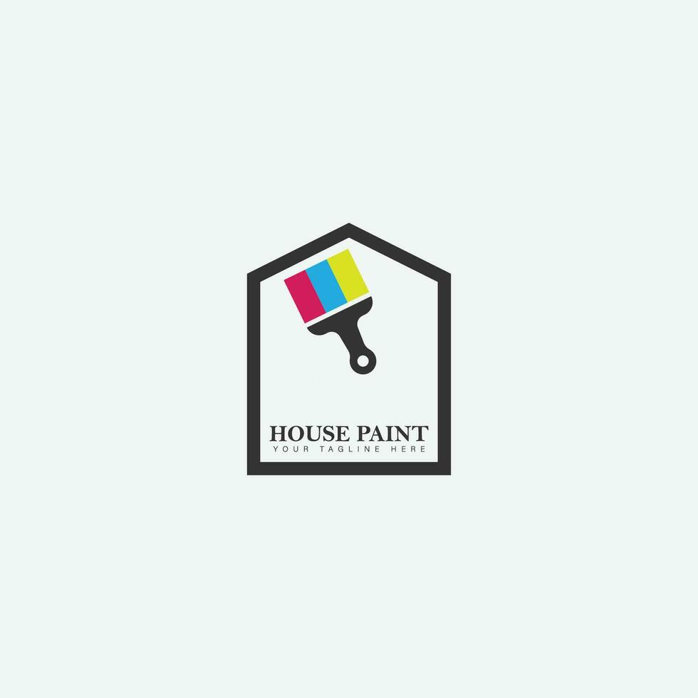 casa pintar logo vector