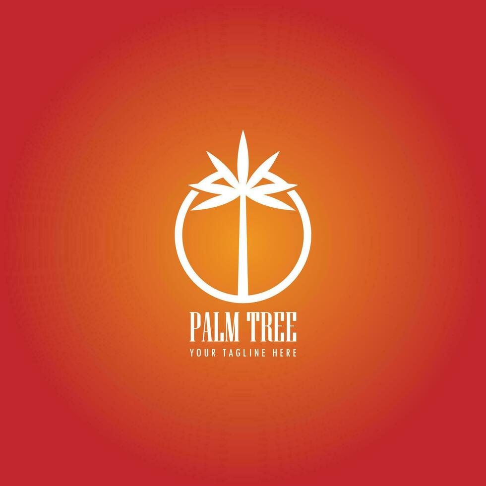 palma árbol logo vector