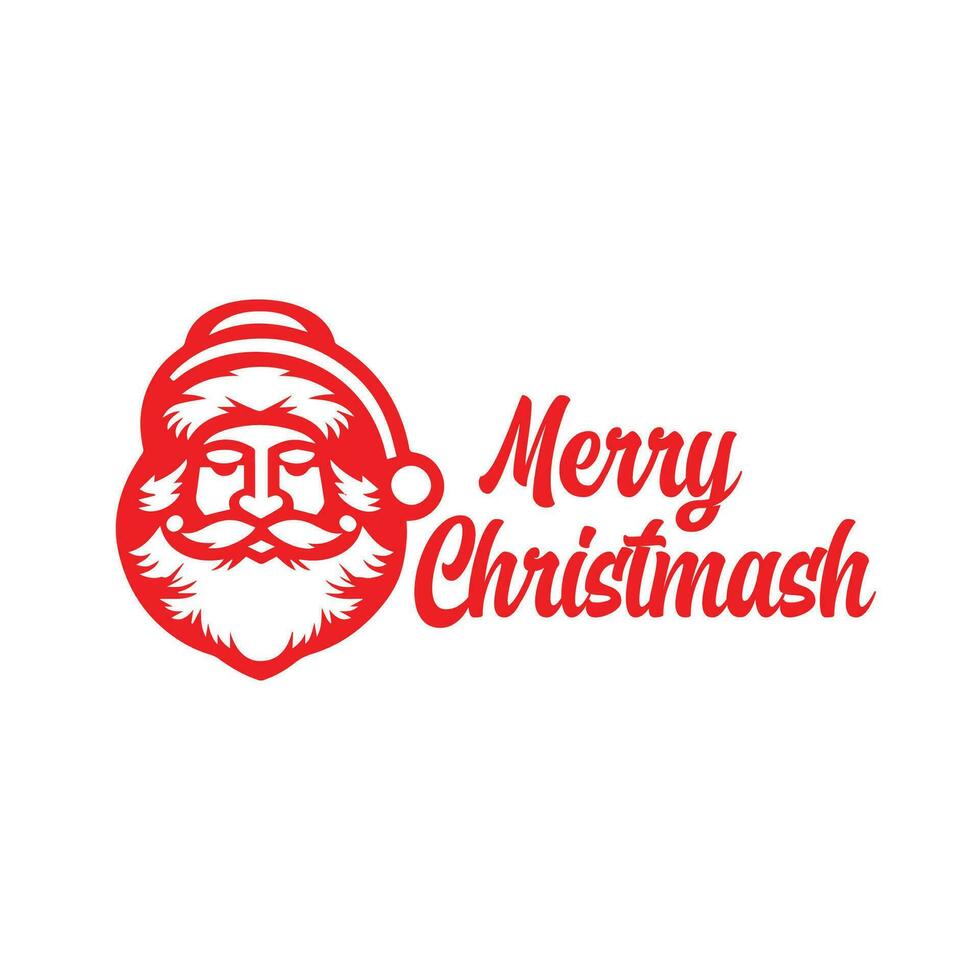 merry christmas logo vector