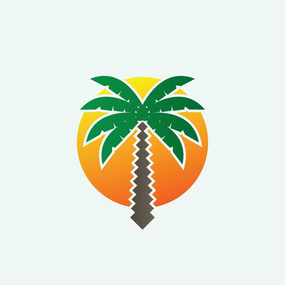 palma árbol logo vector