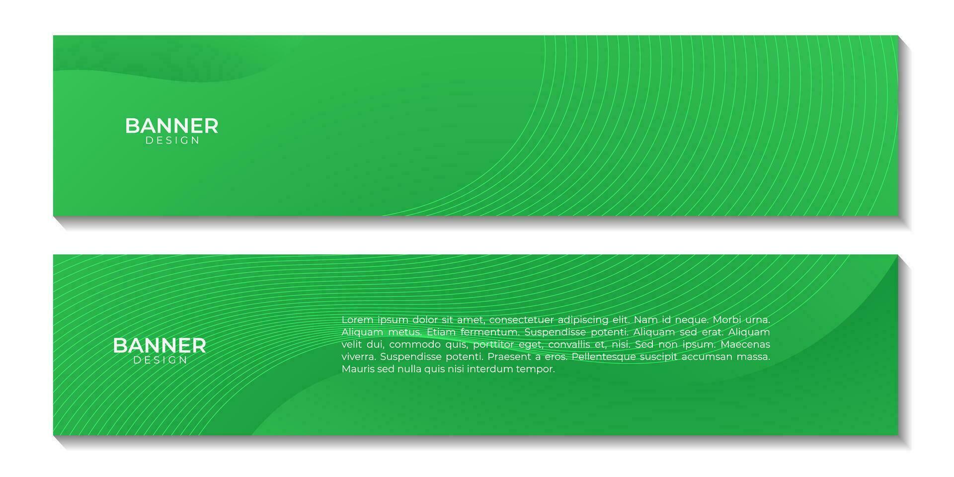 abstract green banners gradient colorful wave background for business vector