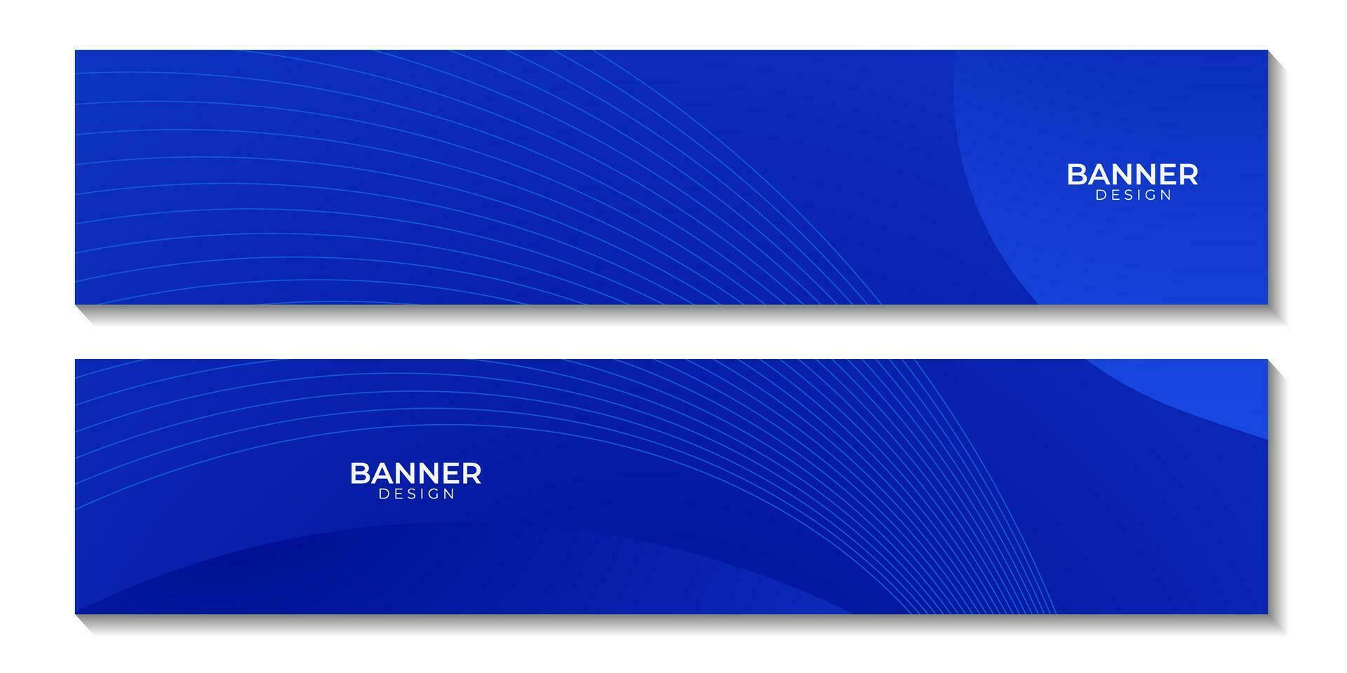 blue wave banners abstract gradient background for business vector