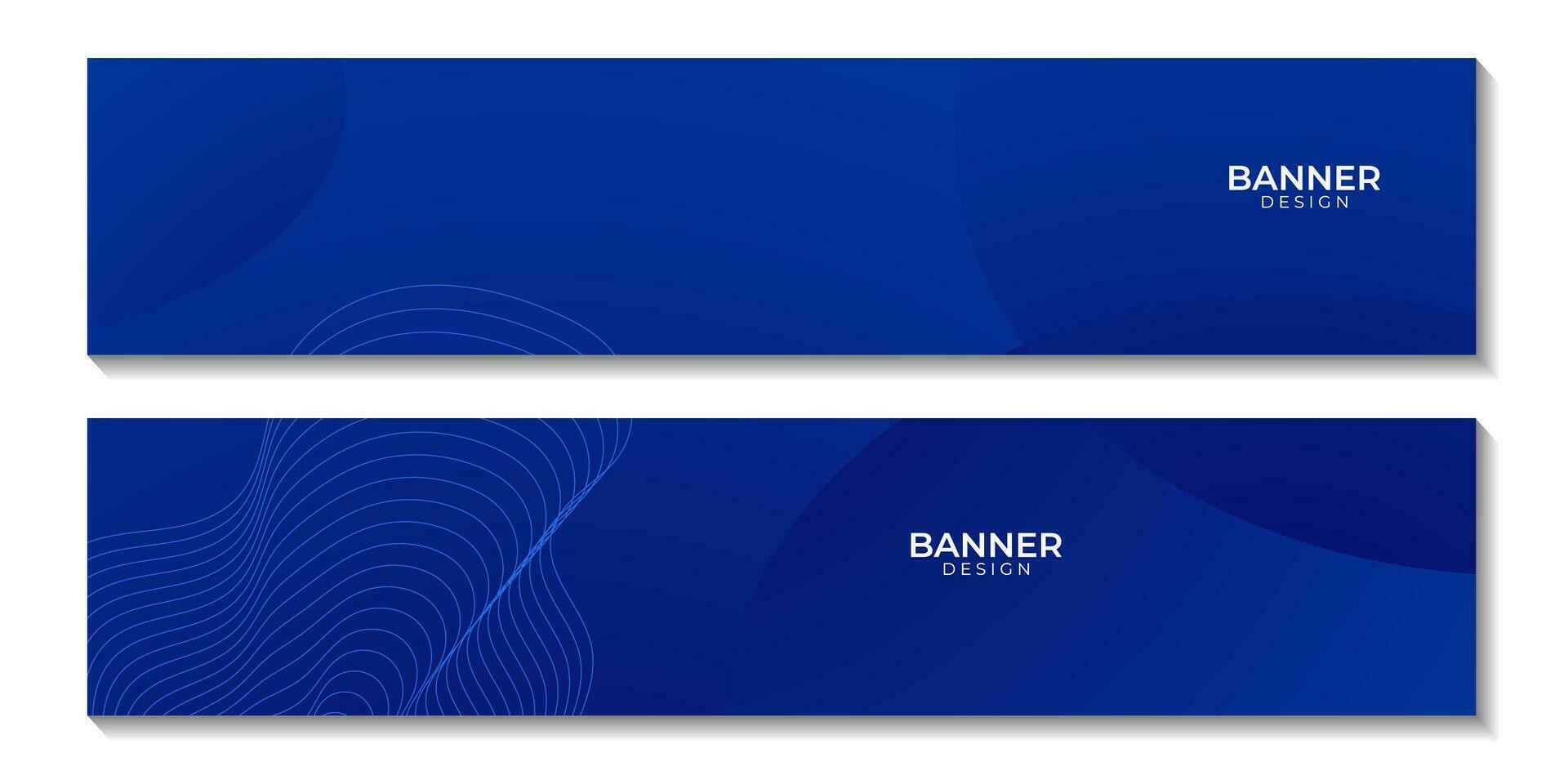 set of banners abstract blue background with lines for business vector