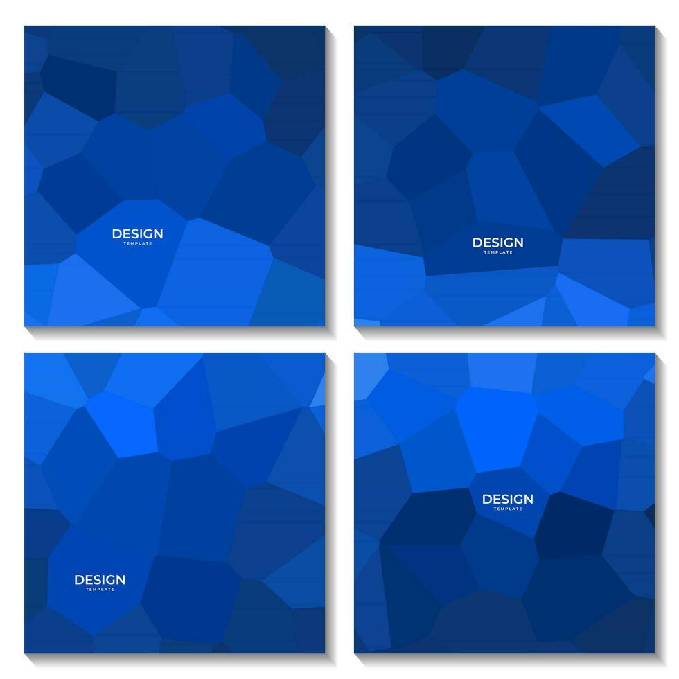 abstract squares blue geometric colorful background vector