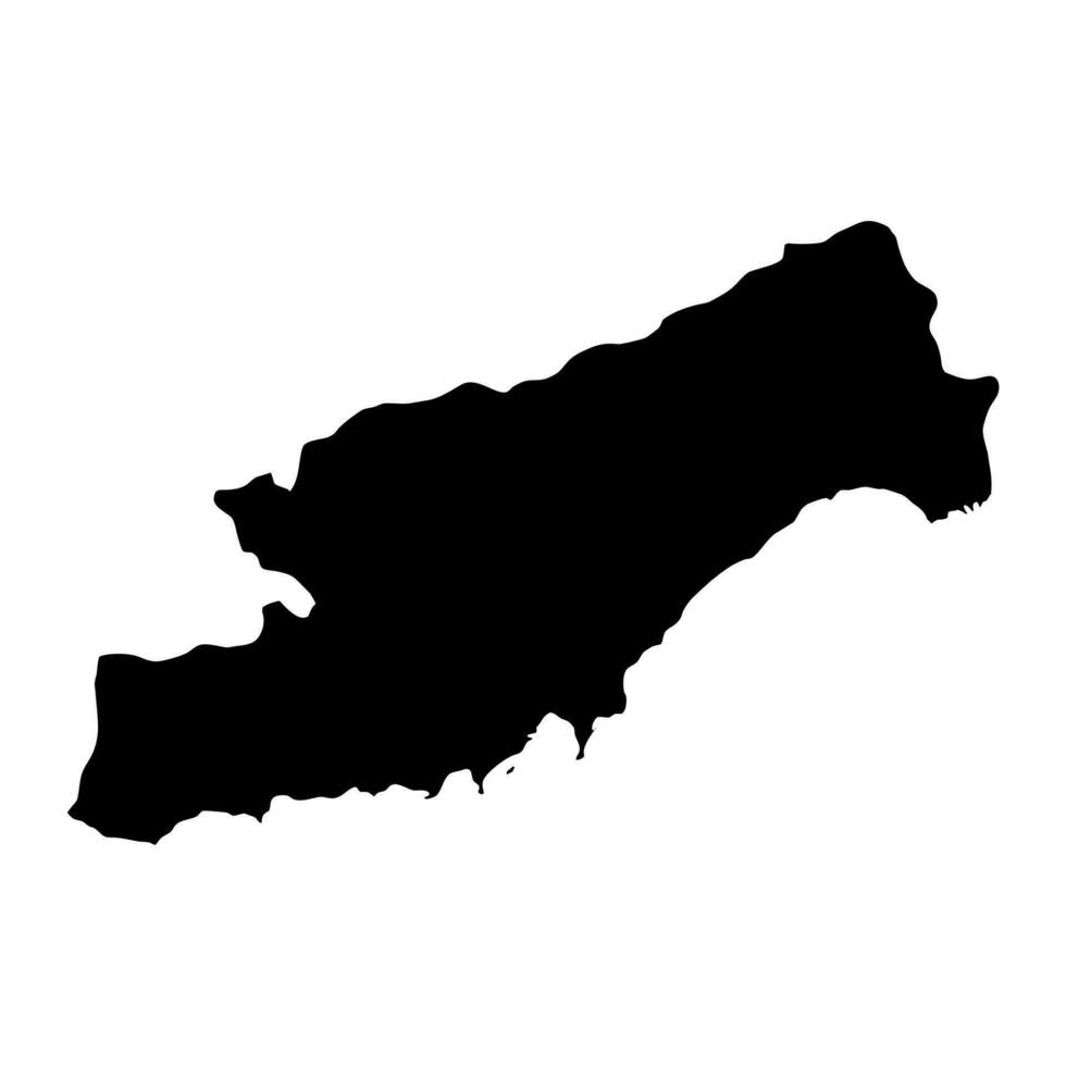 Mersin province map, administrative divisions of Turkey. Vector illustration.