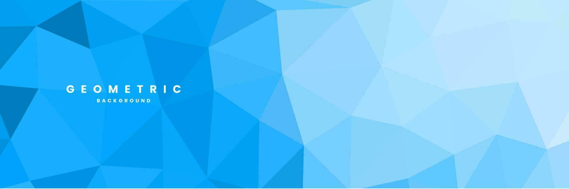 fondo azul abstracto con triángulos vector