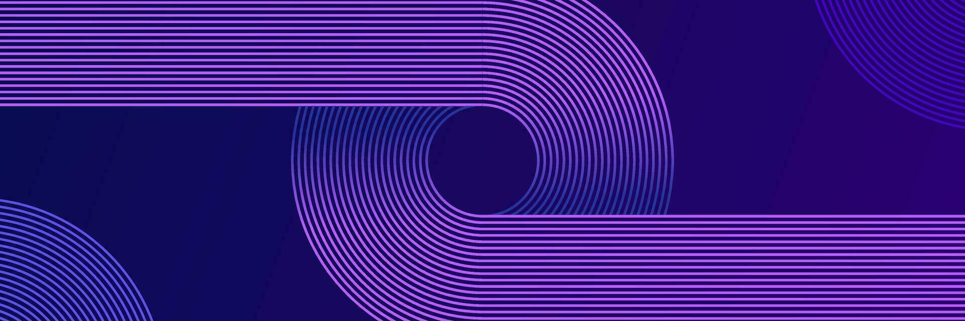 Dark purple abstract background with glowing geometric lines vector