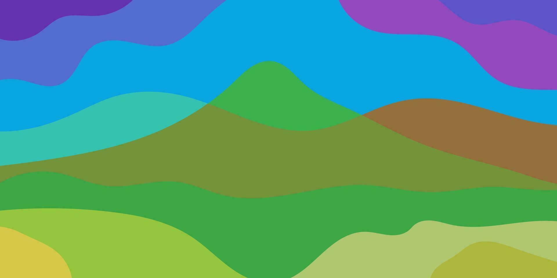 abstract mountain landscape background vector