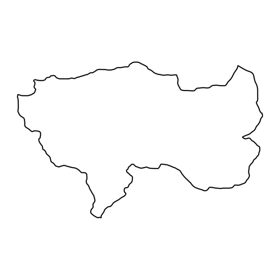 Junin map, region in Peru. Vector Illustration.