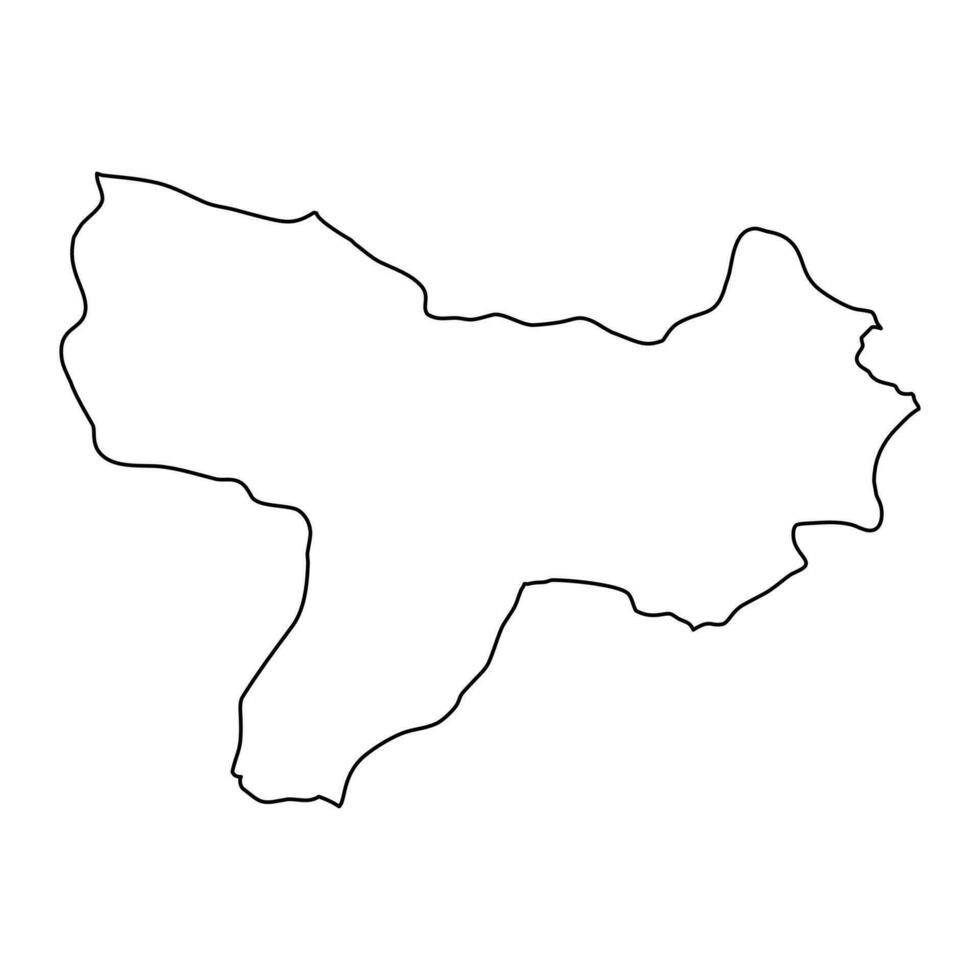 amasya provincia mapa, administrativo divisiones de pavo. vector ilustración.