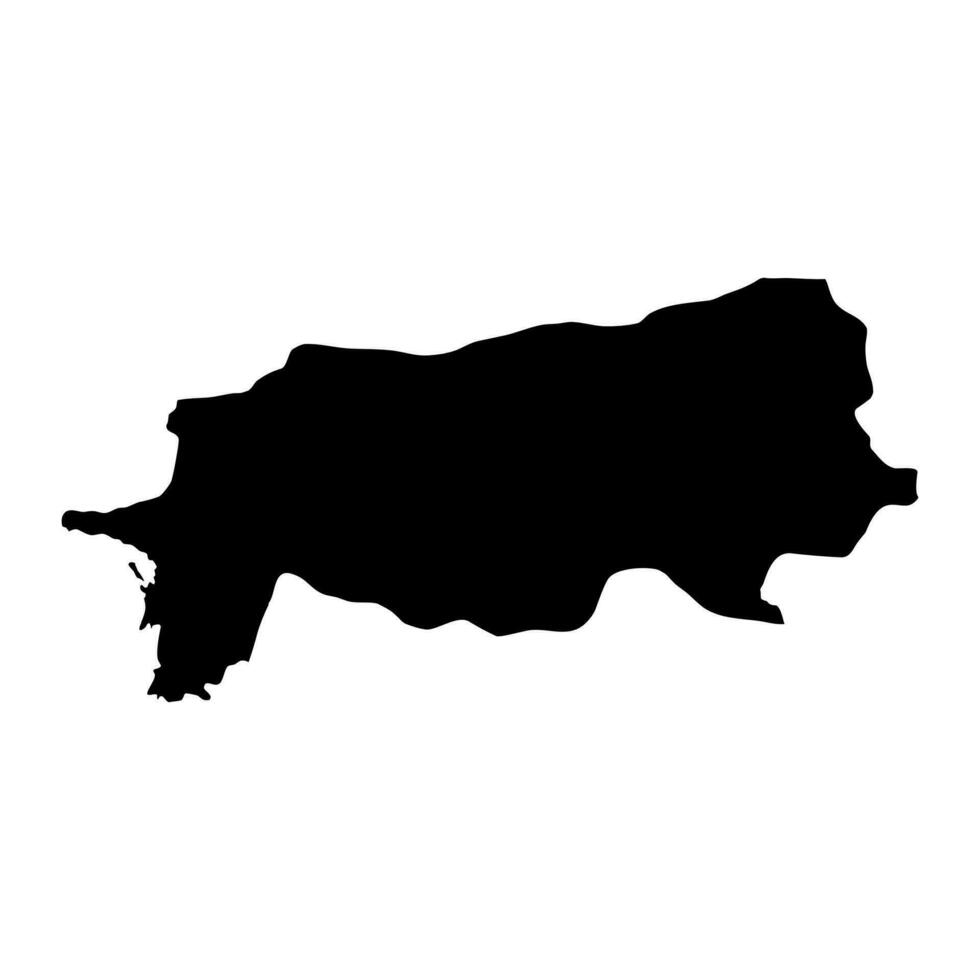 Aydin province map, administrative divisions of Turkey. Vector illustration.