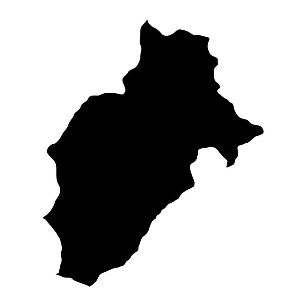 moquegua mapa, región en Perú. vector ilustración.