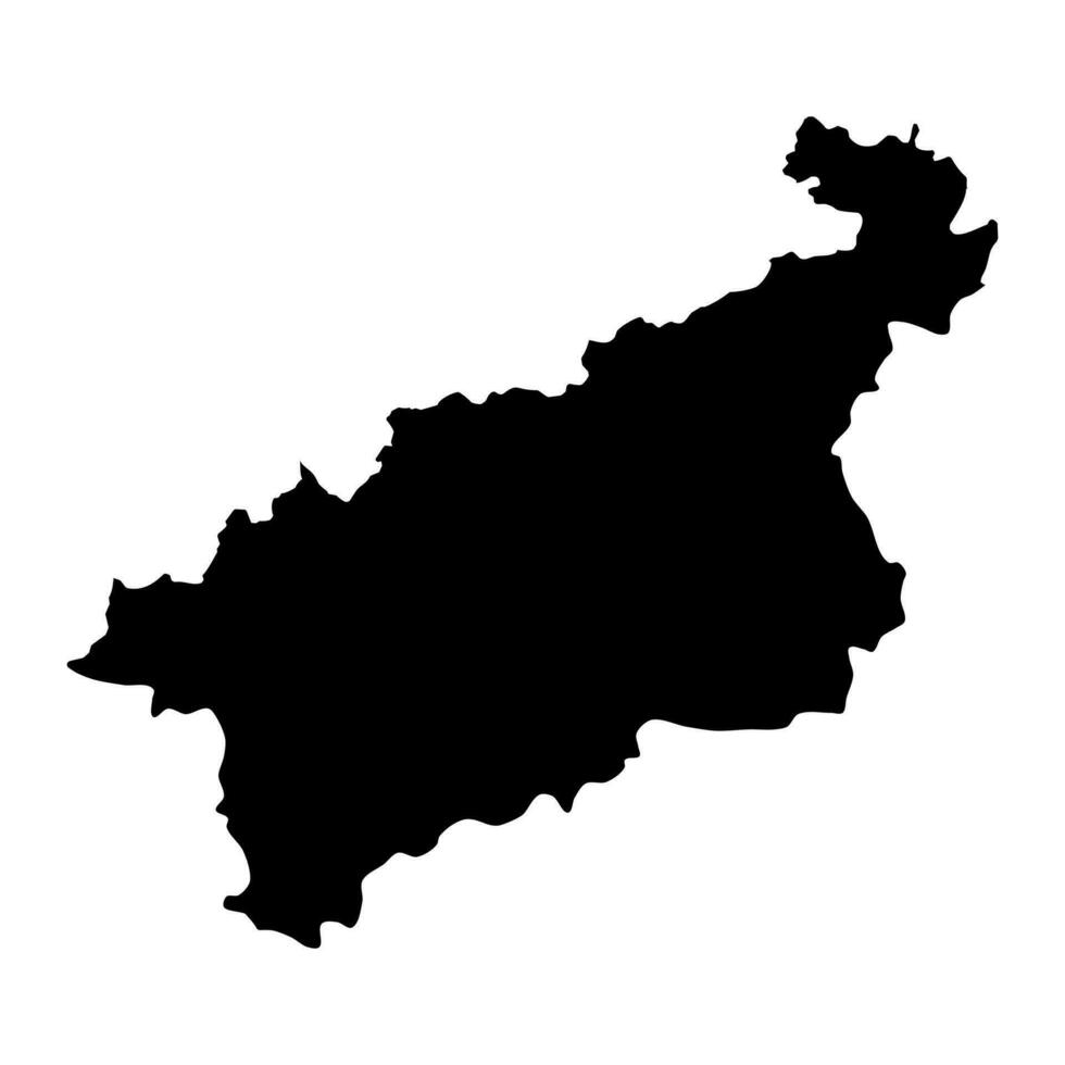 Usti nad etiqueta región o ustecky región administrativo unidad de el checo república. vector ilustración.