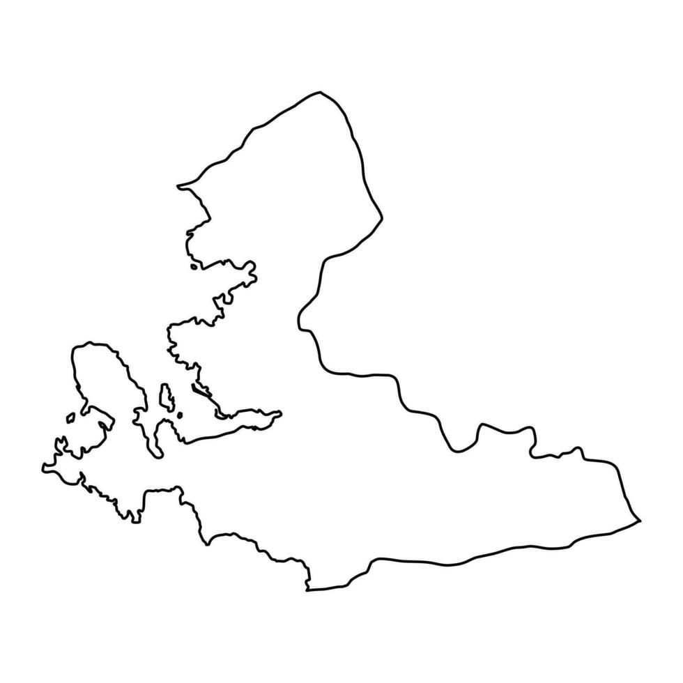 izmir provincia mapa, administrativo divisiones de pavo. vector ilustración.