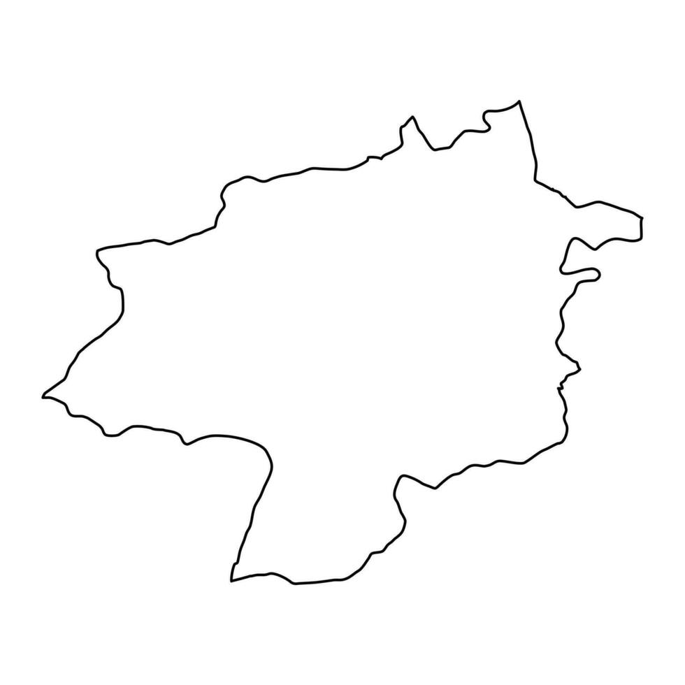 sivas provincia mapa, administrativo divisiones de pavo. vector ilustración.