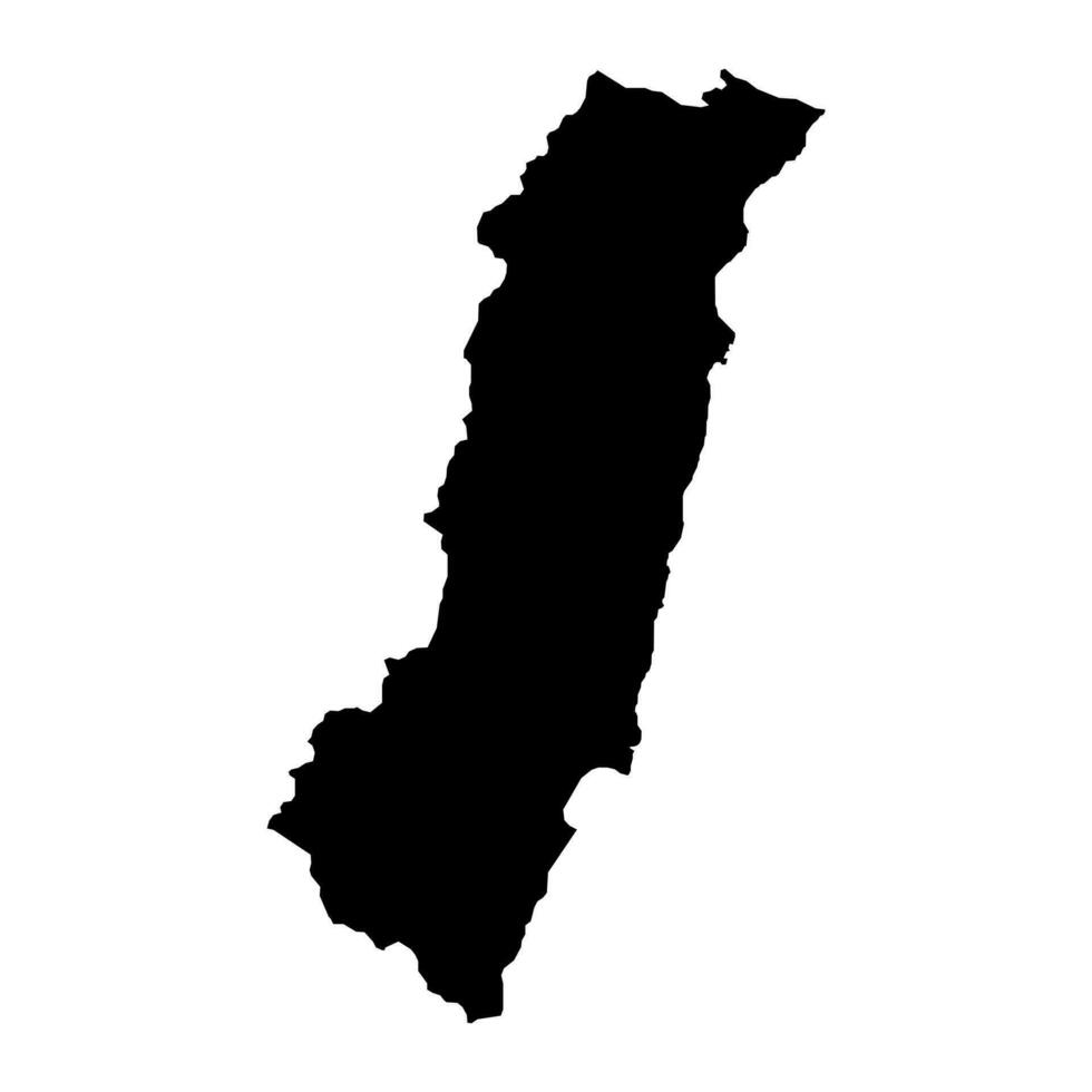 hualien condado mapa, condado de el república de porcelana, taiwán vector ilustración.